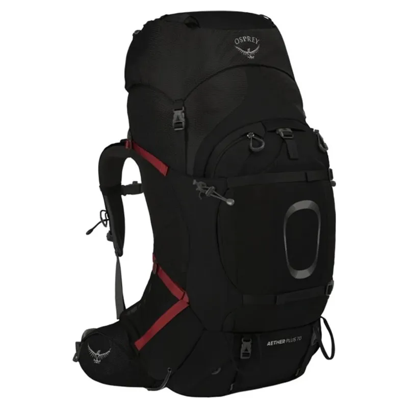 Osprey Aether Plus 70 Backpack 70L in Black