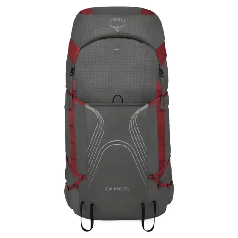 Osprey Eja Pro 55 Women's Backpack 55L in Dale Grey/Poinsettia Red
