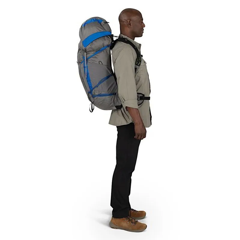 Osprey Exos Pro 55 Backpack in Dale Grey/Agam Blue-13