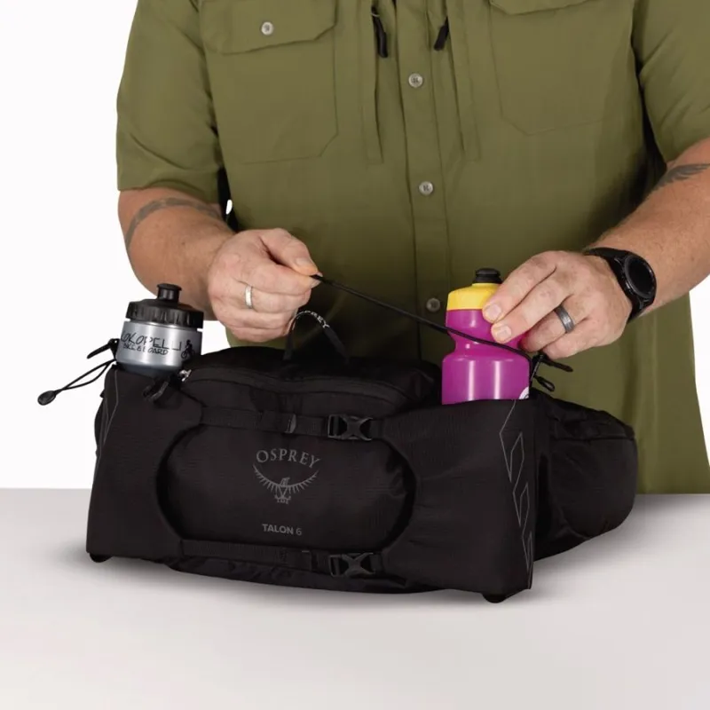 Osprey Talon 6 Waist Pack in Black/Coal Grey-5