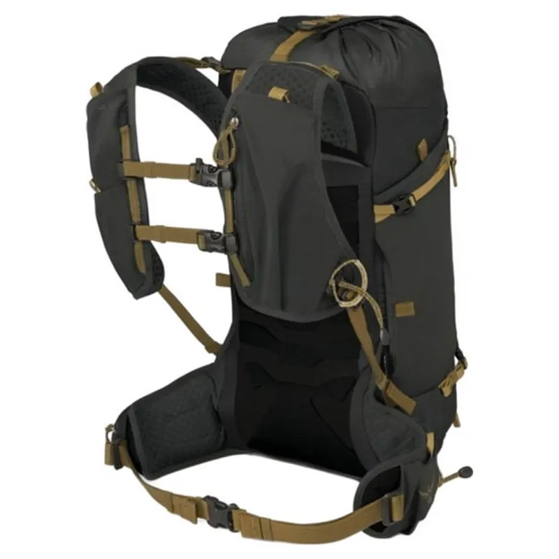 Osprey Talon Velocity 20 Backpack in Dark Charcoal/Tumbleweed Yellow-4