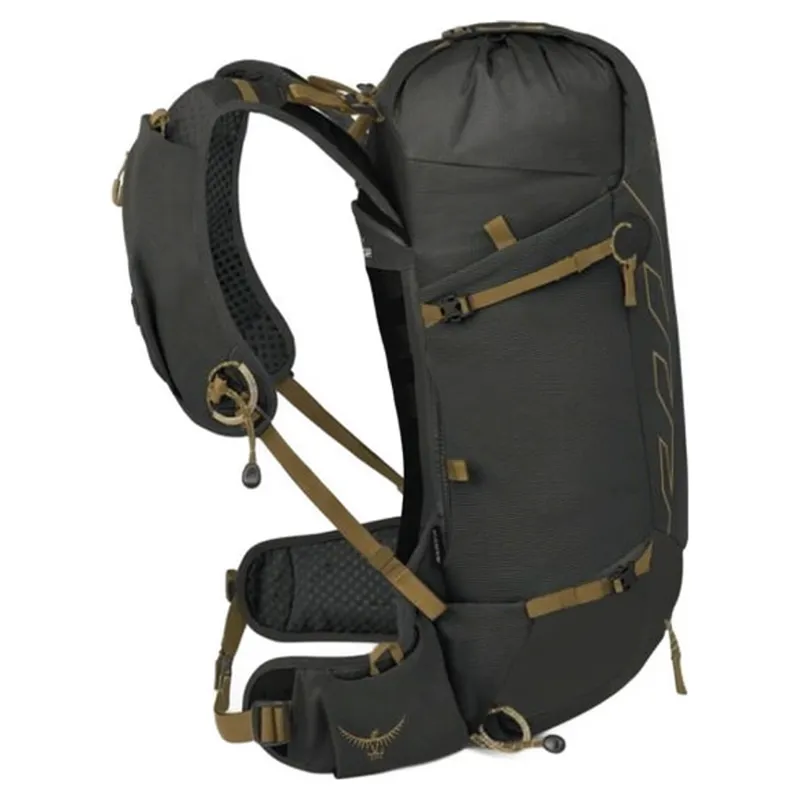 Osprey Talon Velocity 20 Backpack in Dark Charcoal/Tumbleweed Yellow-3