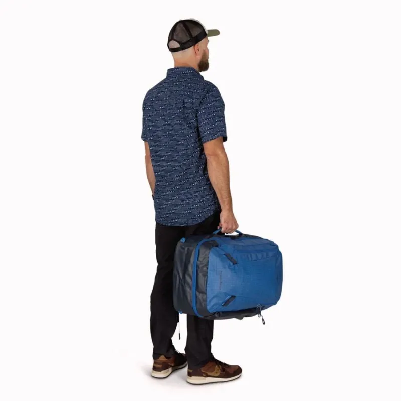 Osprey Transporter Travel Pack 44 in Blue Flame/Scoria Blue-6