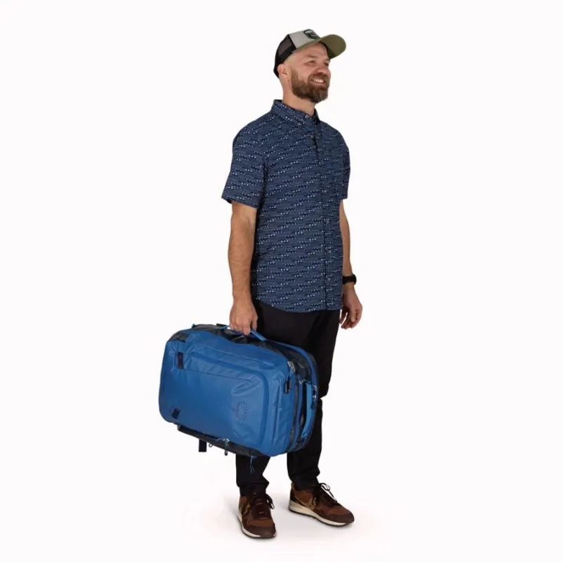 Osprey Transporter Travel Pack 44 in Blue Flame/Scoria Blue-5