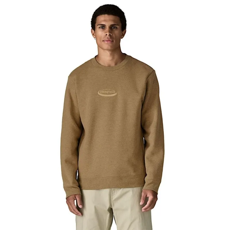 Patagonia 95 Oval Logo Uprisal Men's Crew Sweatshirt in Black-1