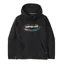 Patagonia '95 Oval Logo Uprisal Men's Hoody in Black: Kaleido