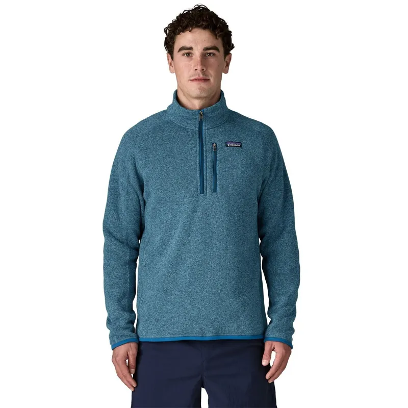 Patagonia Better Sweater Men's 1/4-Zip Fleece in Aquatic Blue-1