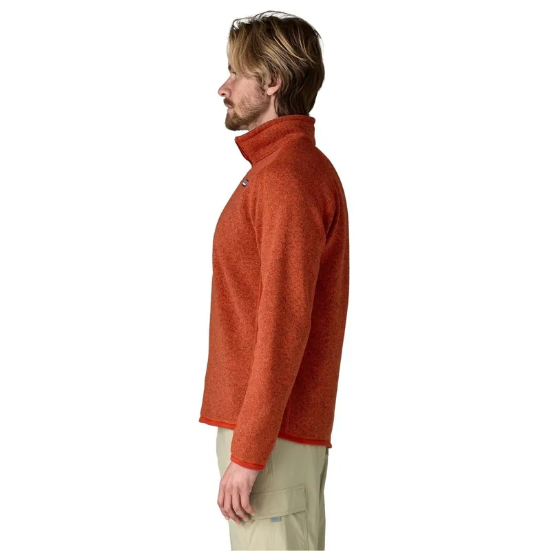 Patagonia Better Sweater Men's 1/4-Zip Fleece in Coal Orange-4