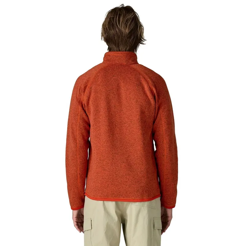 Patagonia Better Sweater Men's 1/4-Zip Fleece in Coal Orange-3