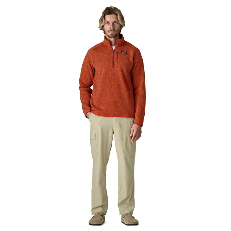 Patagonia Better Sweater Men's 1/4-Zip Fleece in Coal Orange-2