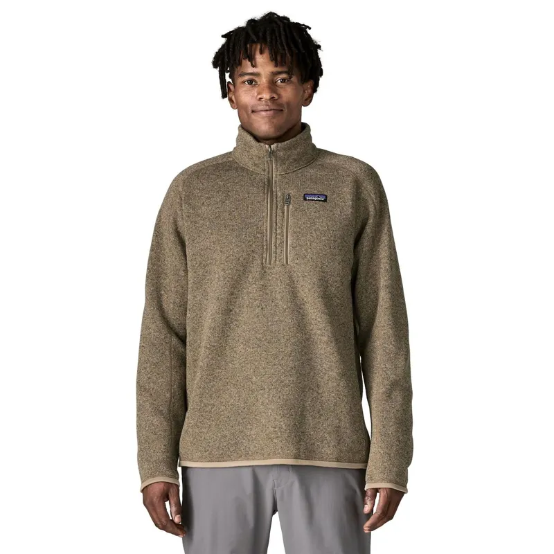 Patagonia Better Sweater Men's 1/4-Zip Fleece in Seabird Grey-1