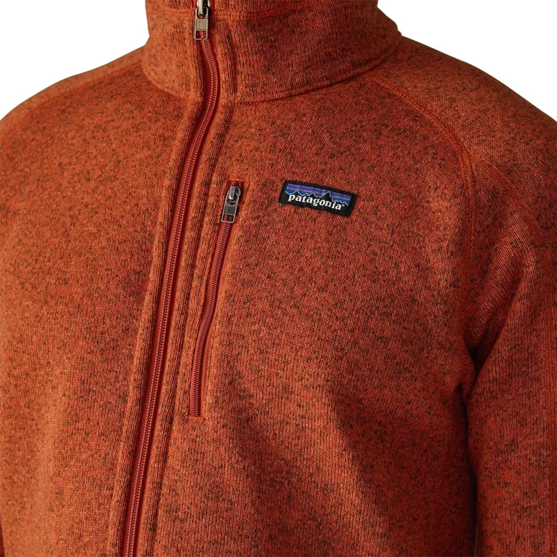 Patagonia Better Sweater Men's Fleece Jacket in Coal Orange-6