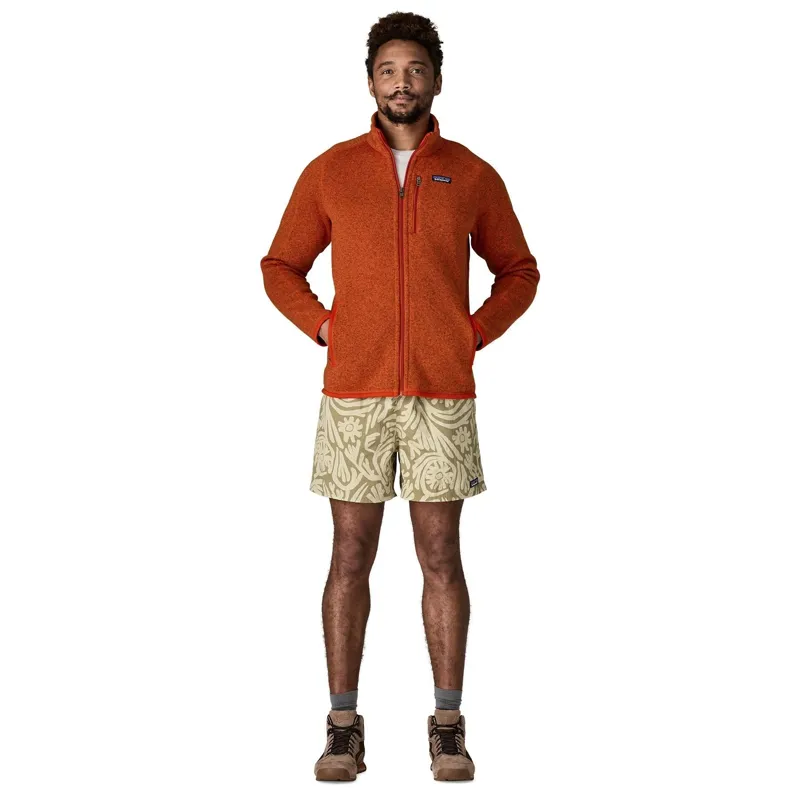 Patagonia Better Sweater Men's Fleece Jacket in Coal Orange-3