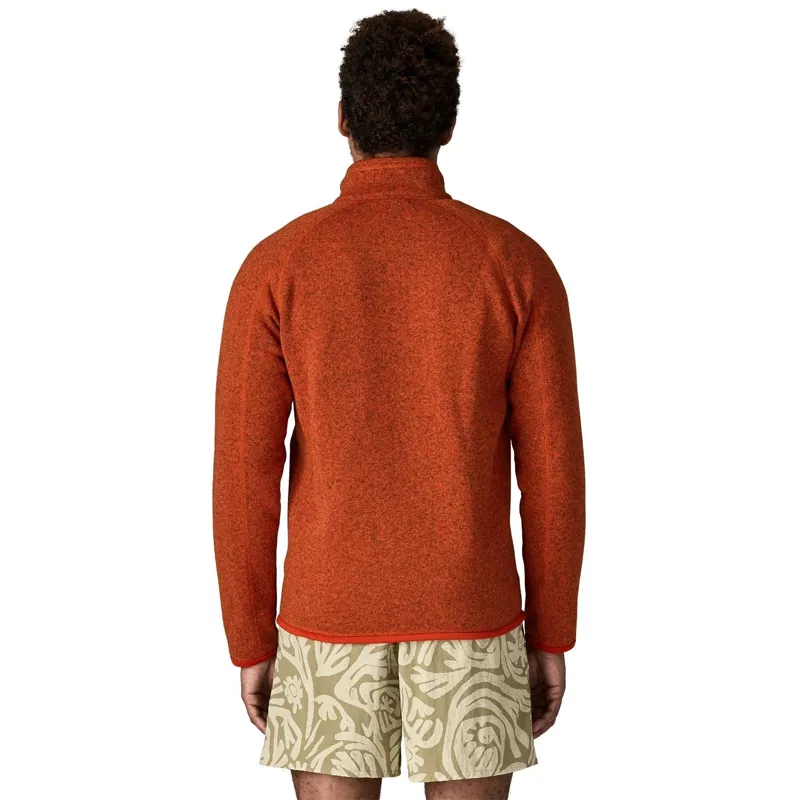 Patagonia Better Sweater Men's Fleece Jacket in Coal Orange-4