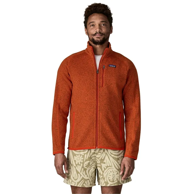 Patagonia Better Sweater Men's Fleece Jacket in Coal Orange-1