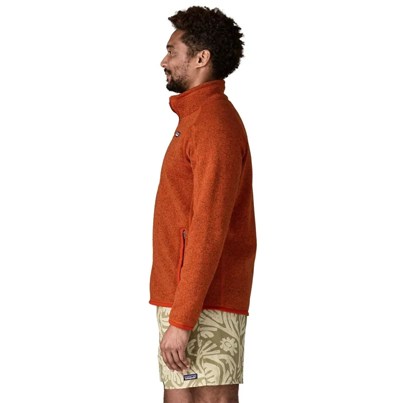 Patagonia Better Sweater Men's Fleece Jacket in Coal Orange-2