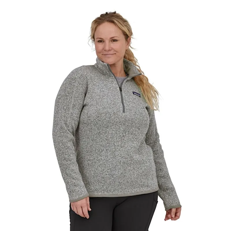Patagonia Better Sweater Women's 1/4-Zip Fleece in Birch White-3