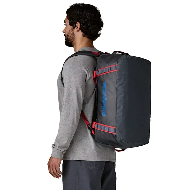 Patagonia Black Hole Duffel 40L in Smolder Blue/Amanita Red-2