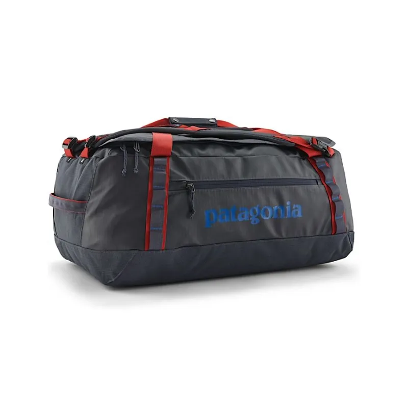 Patagonia Black Hole Duffel 55L in Smolder Blue/Amanita Red