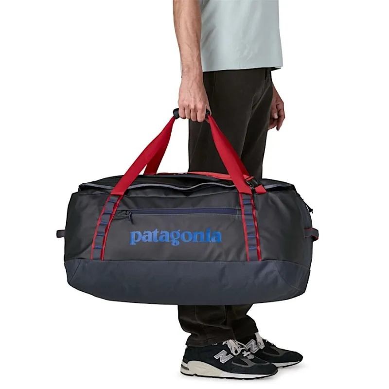 Patagonia Black Hole Duffel 70L in Smolder Blue/Amanita Red-3