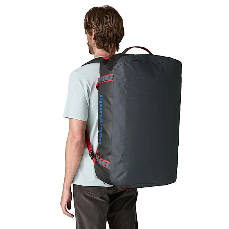 Patagonia Black Hole Duffel 70L in Smolder Blue/Amanita Red-2