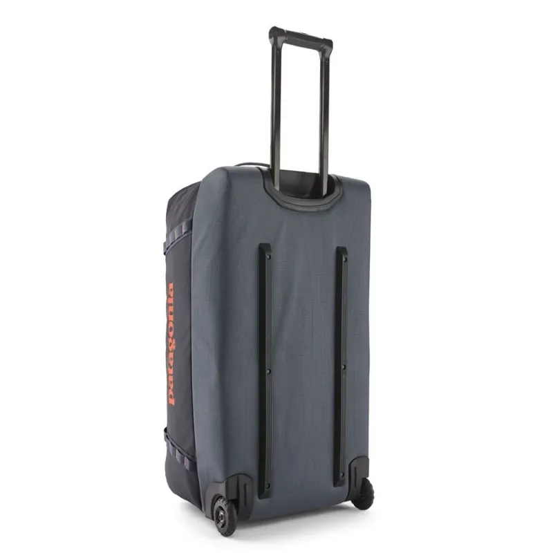 Patagonia Black Hole Wheeled Duffel Bag 100L Smolder Blue/Amanita Red-1