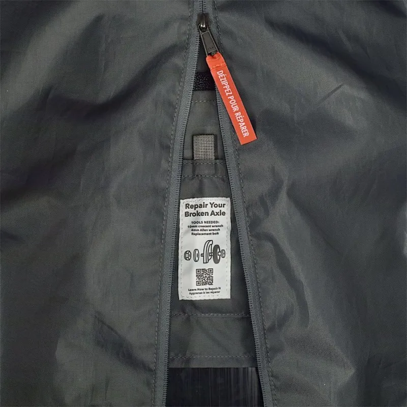 Patagonia Black Hole Matte Wheeled Duffel Bag 70L in Noble Grey-5