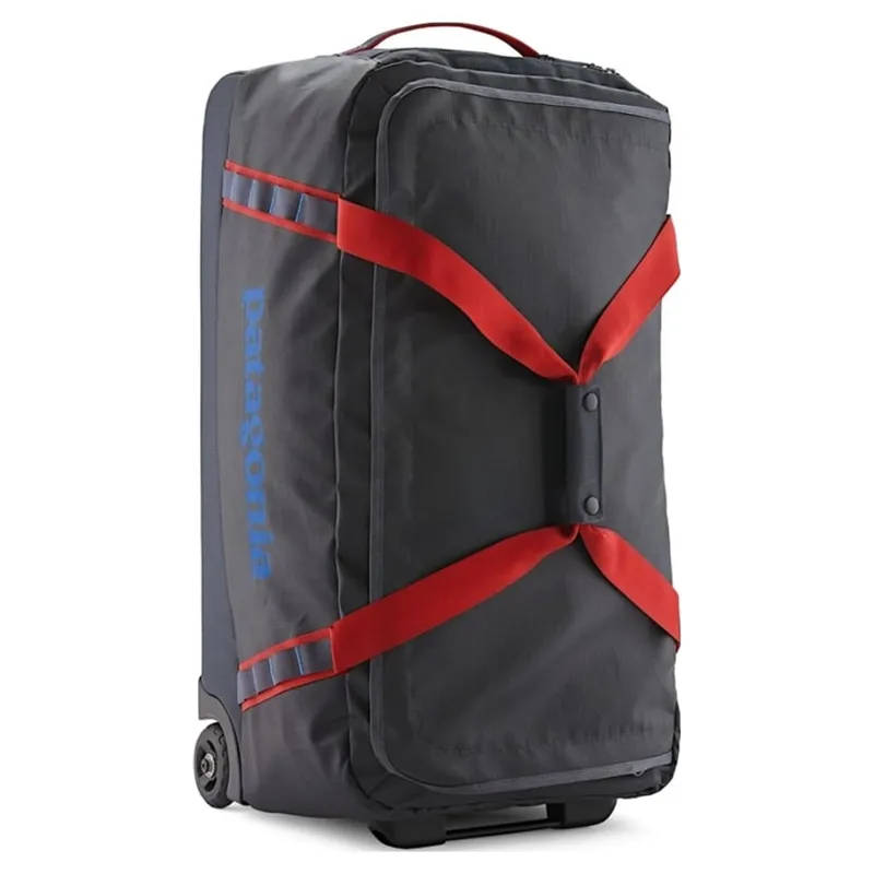 Patagonia Black Hole Wheeled Duffel Bag 70L Smolder Blue/Amanita Red