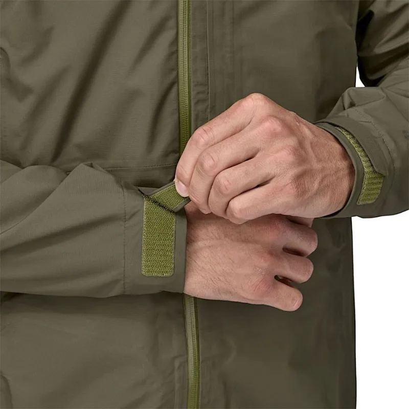 Patagonia Boulder Fork Men's Rain Jacket in Smolder Blue-5