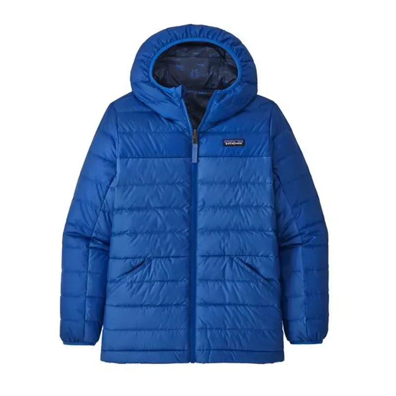 Patagonia Boys' Reversible Down Sweater Hoody in Superior Blue