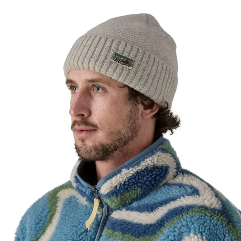 Patagonia Brodeo Beanie in OG Legacy Label: Crisp Grey-1