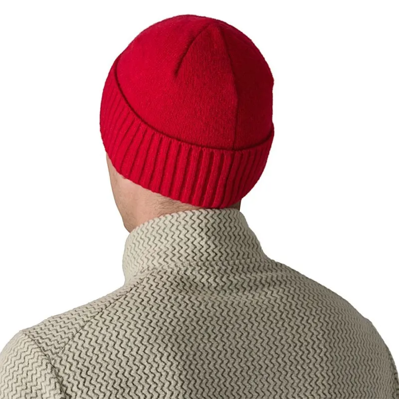 Patagonia Brodeo Beanie in Oval Logo: Amanita Red-2