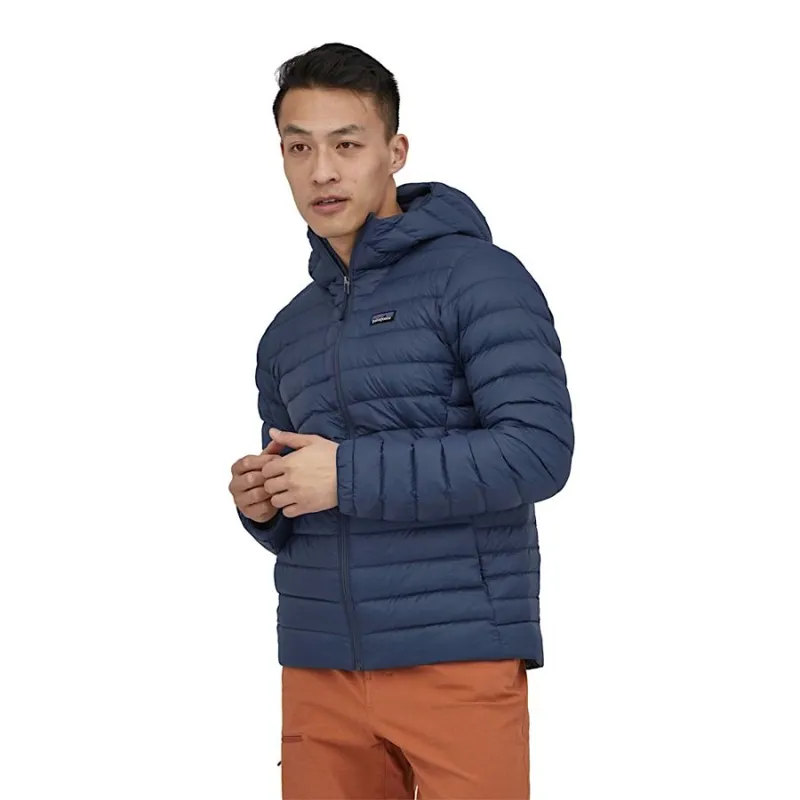 Patagonia Down Sweater Hoody Men's in New Navy-1