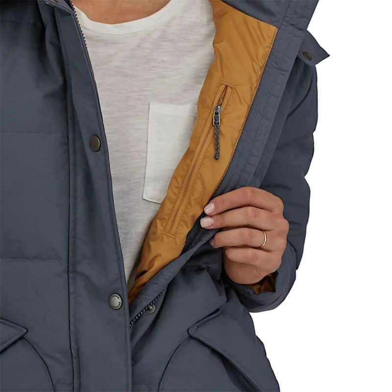 Patagonia Downdrift Women's Parka in Sunken Blue-7