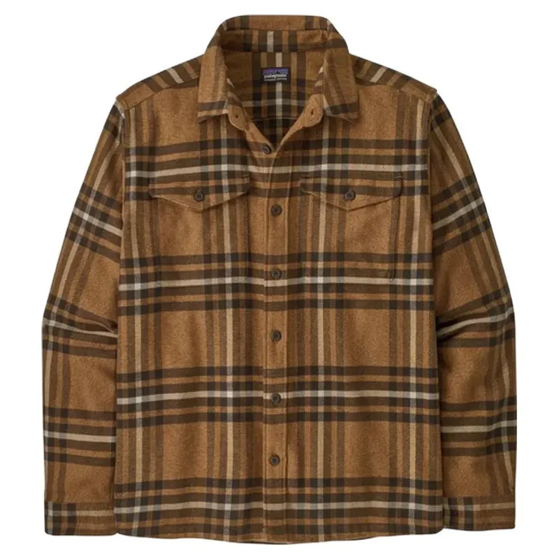 Patagonia Fjord Flannel Shirt Men's in Catch-Deer Brown