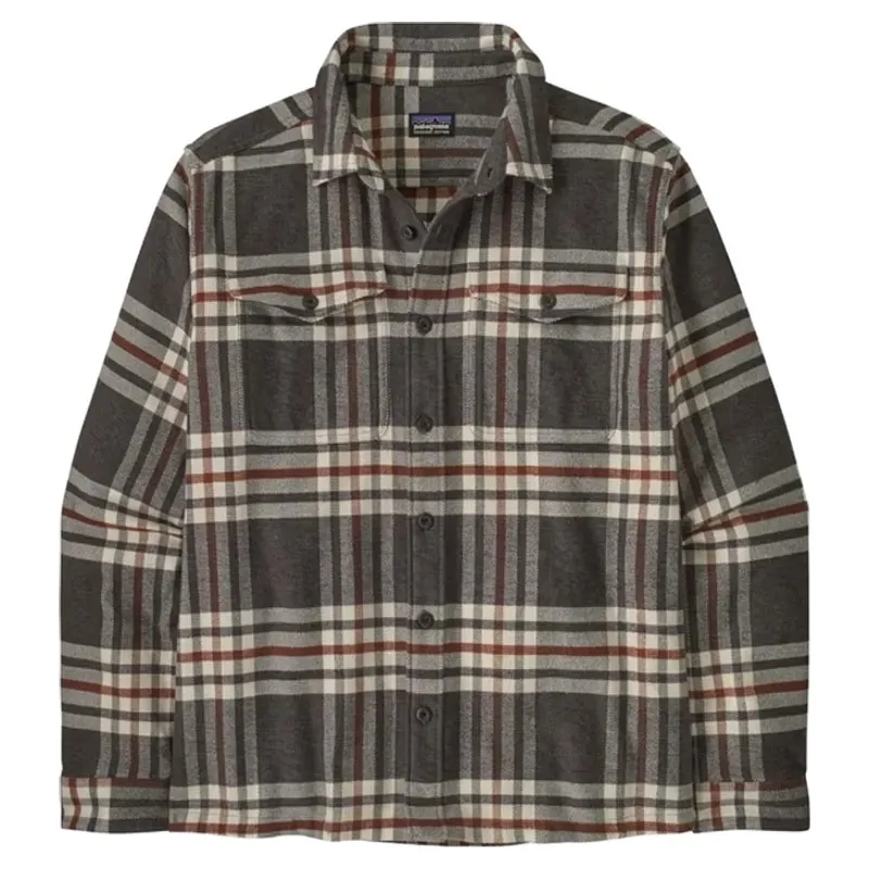 Patagonia Fjord Flannel Shirt Men's in Catch-Ink Black