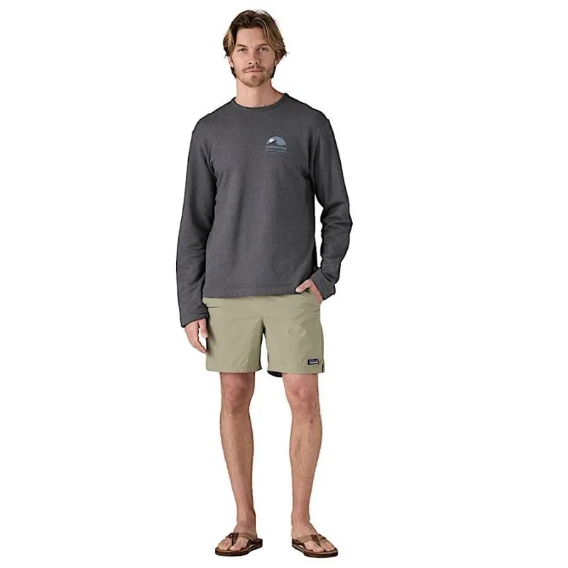 Patagonia Lightweight Applied Imagination Wildrise Men's Crewneck in Ink Black-4