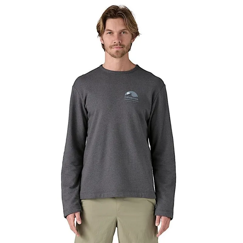 Patagonia Lightweight Applied Imagination Wildrise Men's Crewneck in Ink Black-2