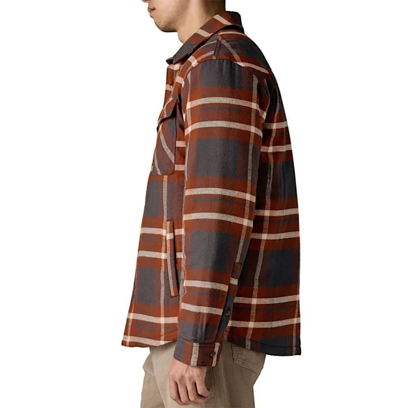 Patagonia Lightweight Insulated Fjord Flannel Shirt Men's in Ashore Ink Black-3
