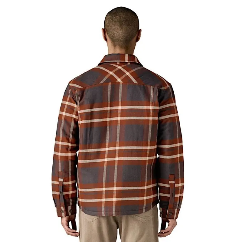 Patagonia Lightweight Insulated Fjord Flannel Shirt Men's in Ashore Ink Black-2