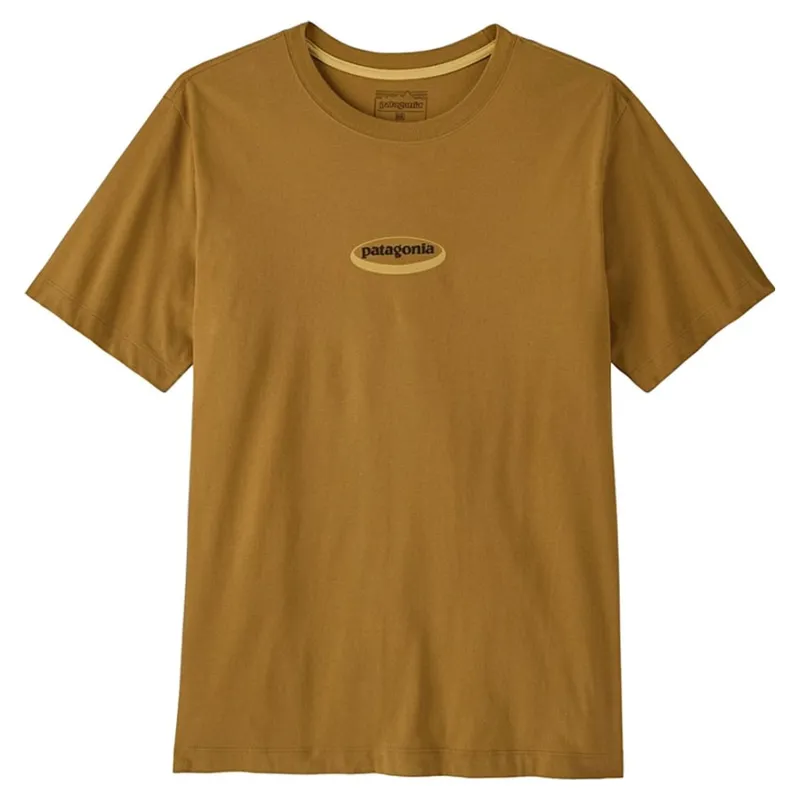 Patagonia Men's '95 Oval Logo T-Shirt in Bobcat Brown: Sunshine