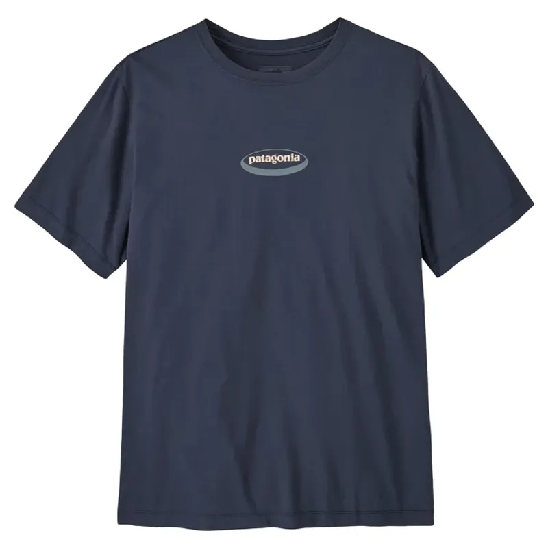 Patagonia Men's '95 Oval Logo T-Shirt in New Navy: Kaleido
