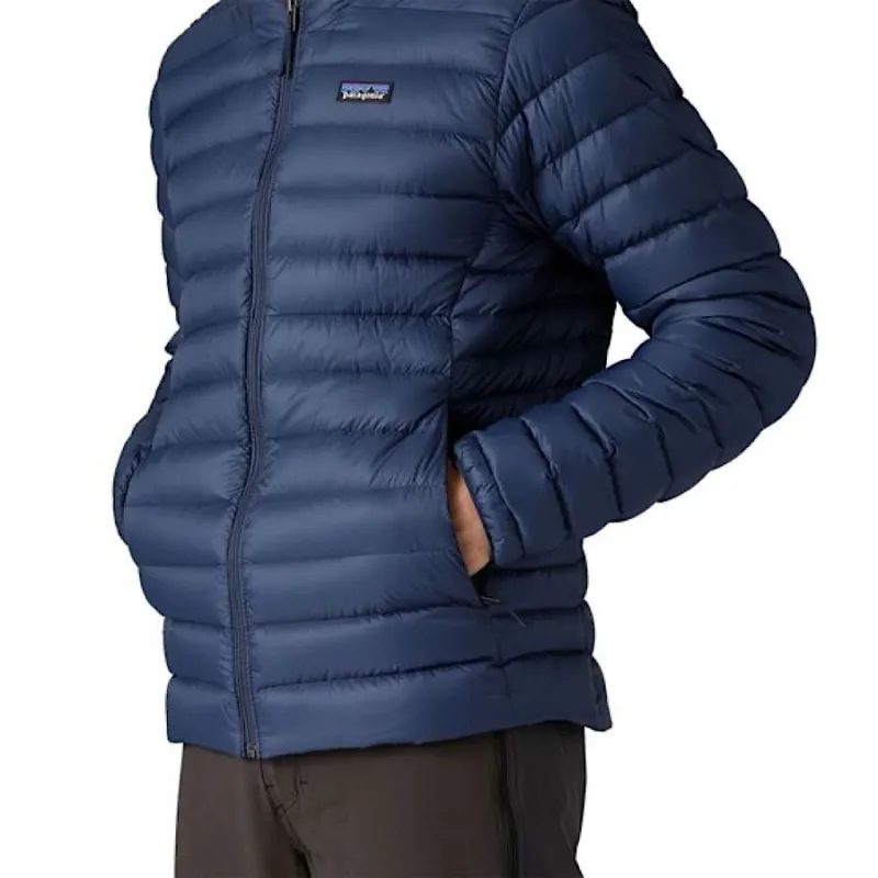 Patagonia Men's Down Sweater Jacket in Pollinator Orange-6
