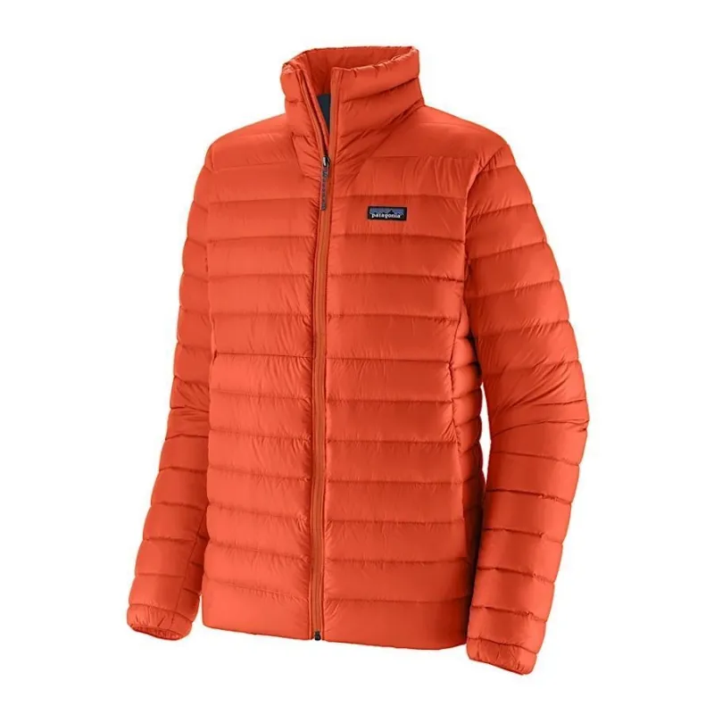 Patagonia Men's Down Sweater Jacket in Pollinator Orange-1