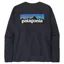 Patagonia Men's Long-Sleeved P-6 Logo Responsibili-Tee in New Navy