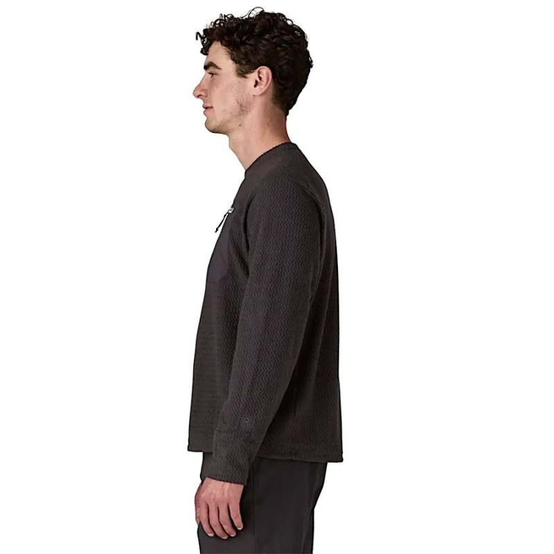 Patagonia Men's R1 Air Fleece Crew in Black-2