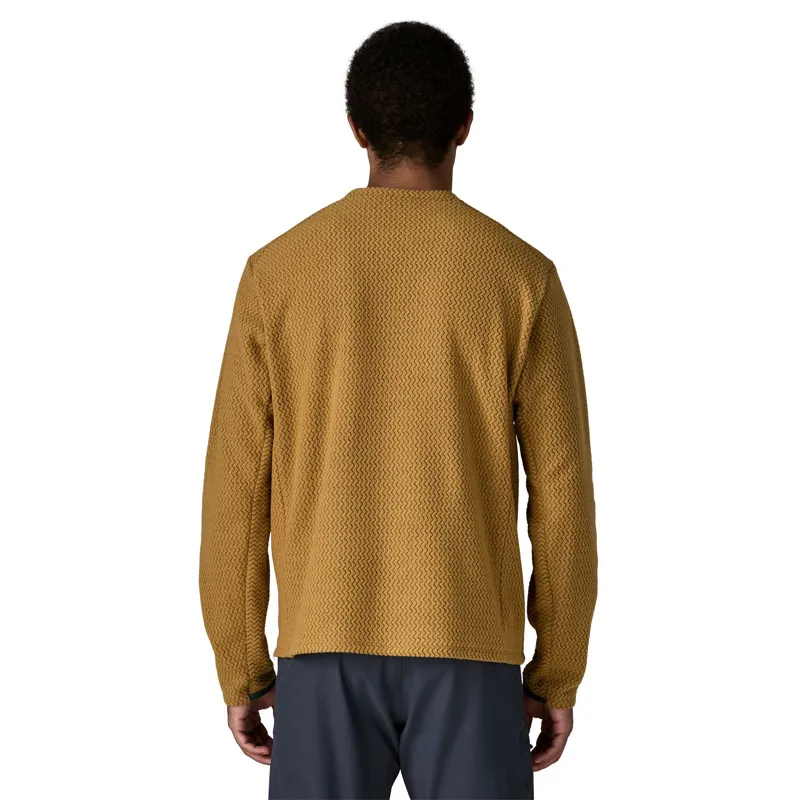 Patagonia Men's R1 Air Fleece Crew in Bobcat Brown-3