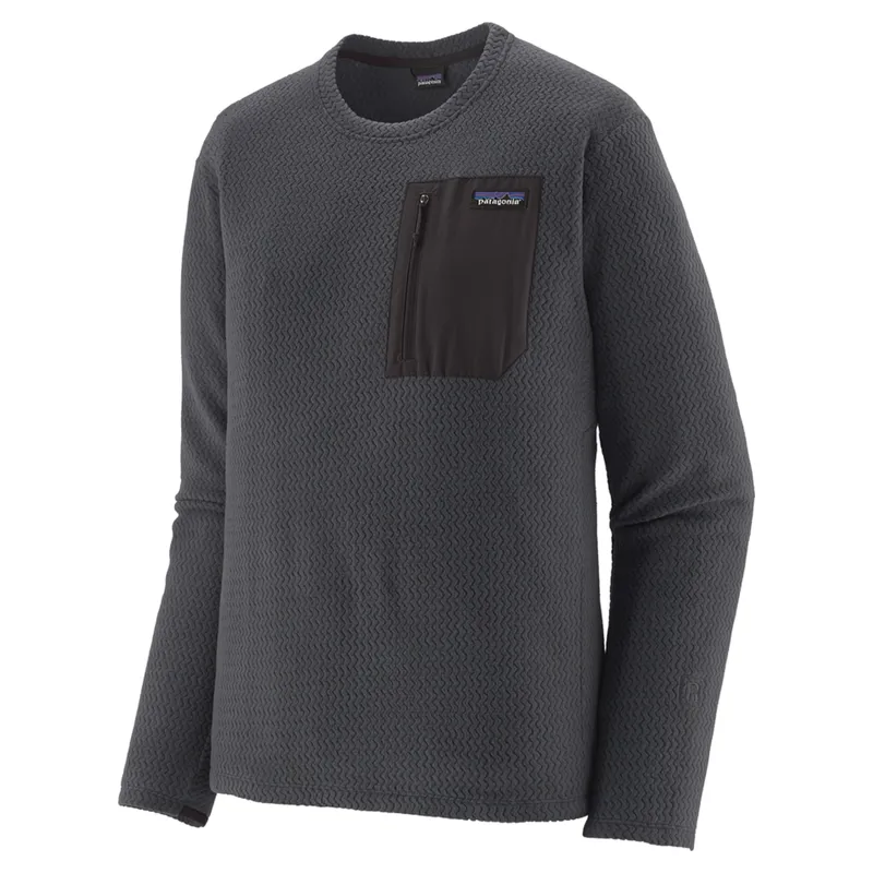 Patagonia Men's R1 Air Fleece Crew in Smolder Blue