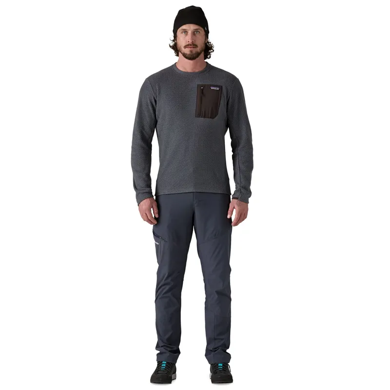 Patagonia Men's R1 Air Fleece Crew in Smolder Blue-4