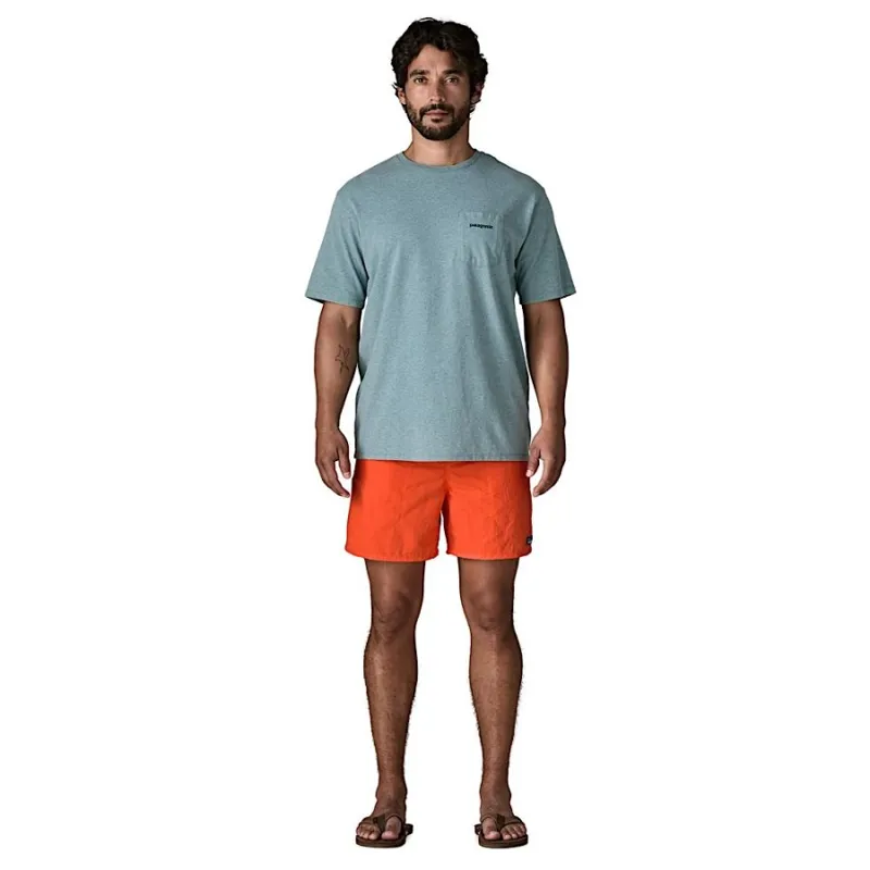 Patagonia Mens Baggies Shorts 5 inch in Orange Peel-4